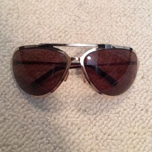 Gold Dolce & Gabbana Aviator Sunglasses